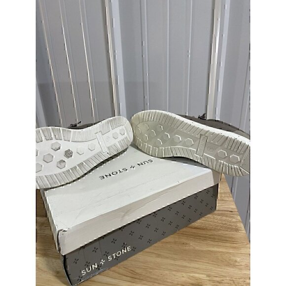 Sun + Stone Brian Casual Slip On Shoes Mens Taupe Grey Canvas Comfort NWB 11.5 - Picture 5 of 7